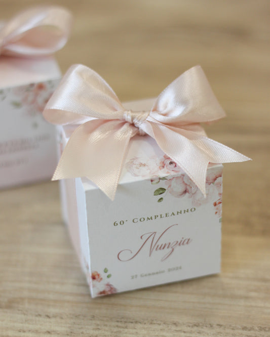 Scatoline Confetti Soft Cube - Pink Flowers