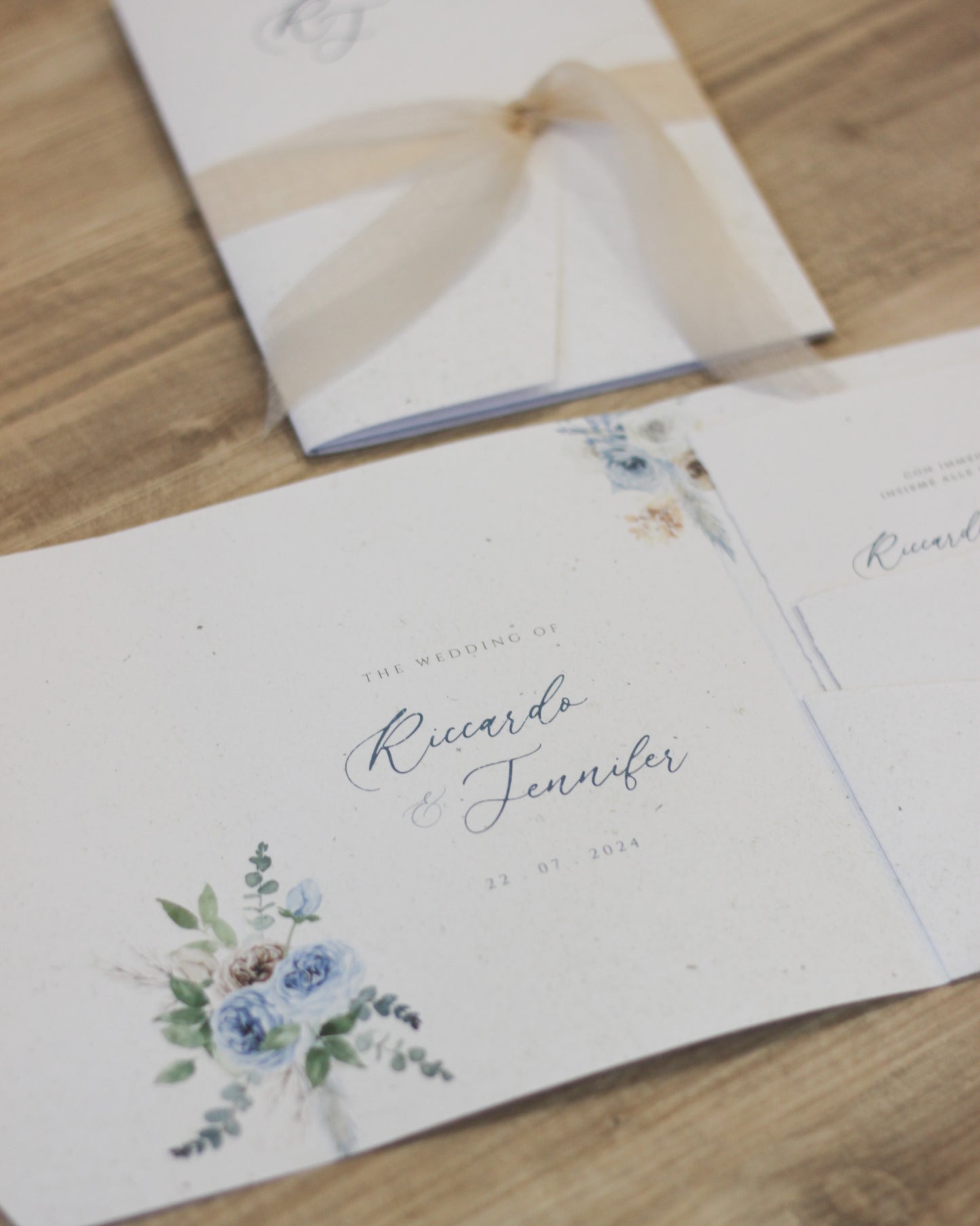 Natural Blue Wedding Boho | mod. Grace Pocket