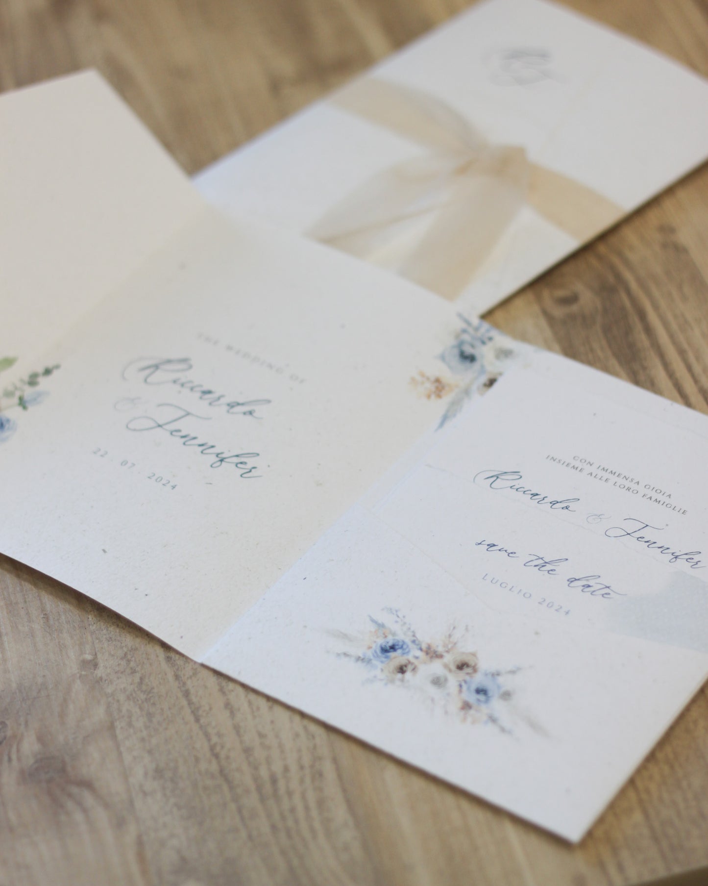Natural Blue Wedding Boho | mod. Grace Pocket