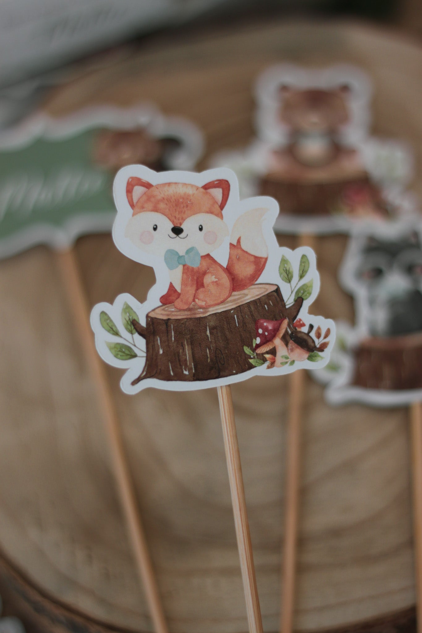 Food Topper Animali del Bosco