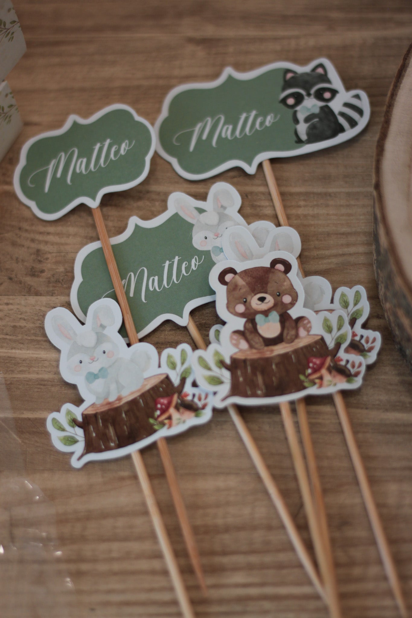 Food Topper Animali del Bosco