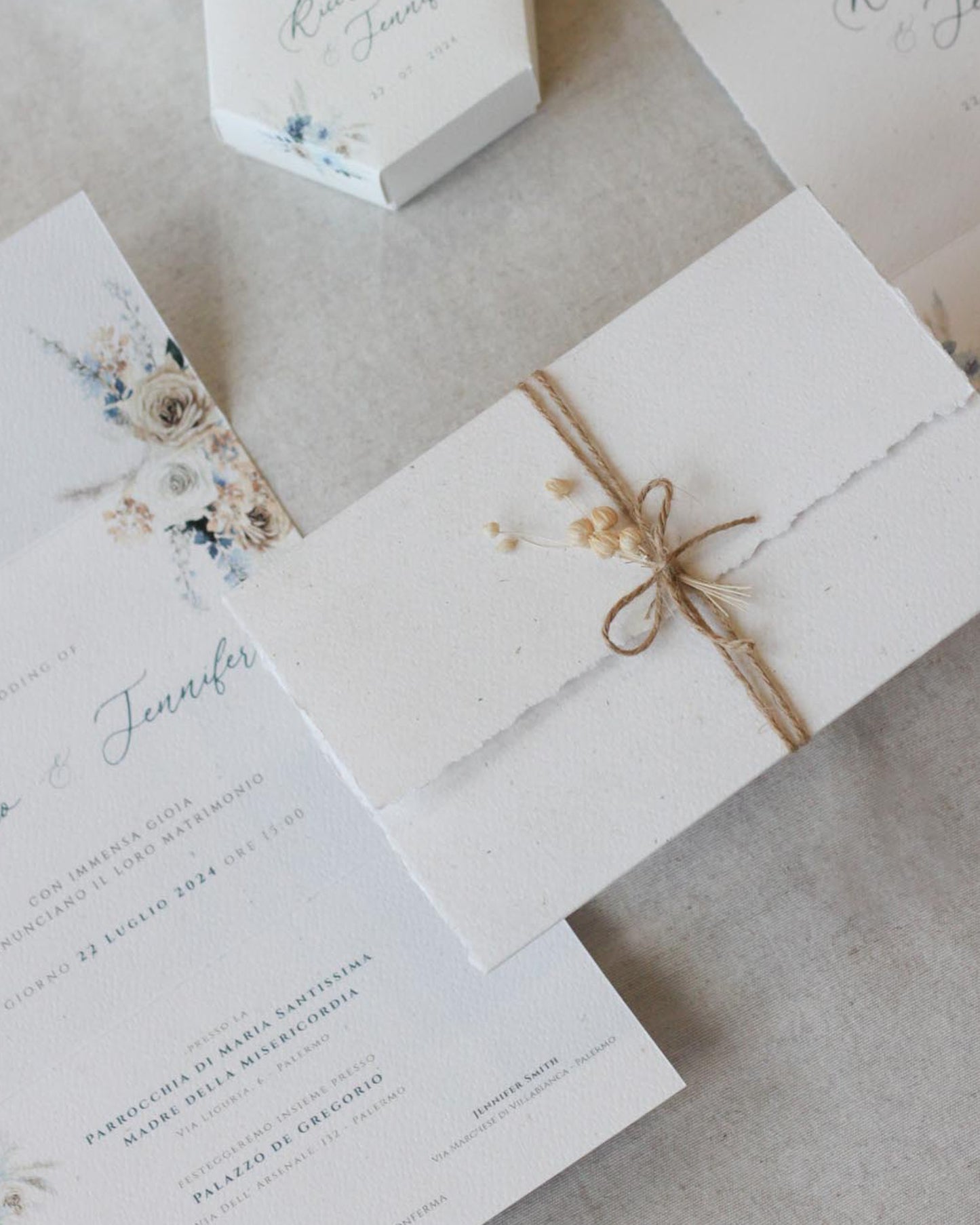 Natural Blue Wedding Boho | mod. John