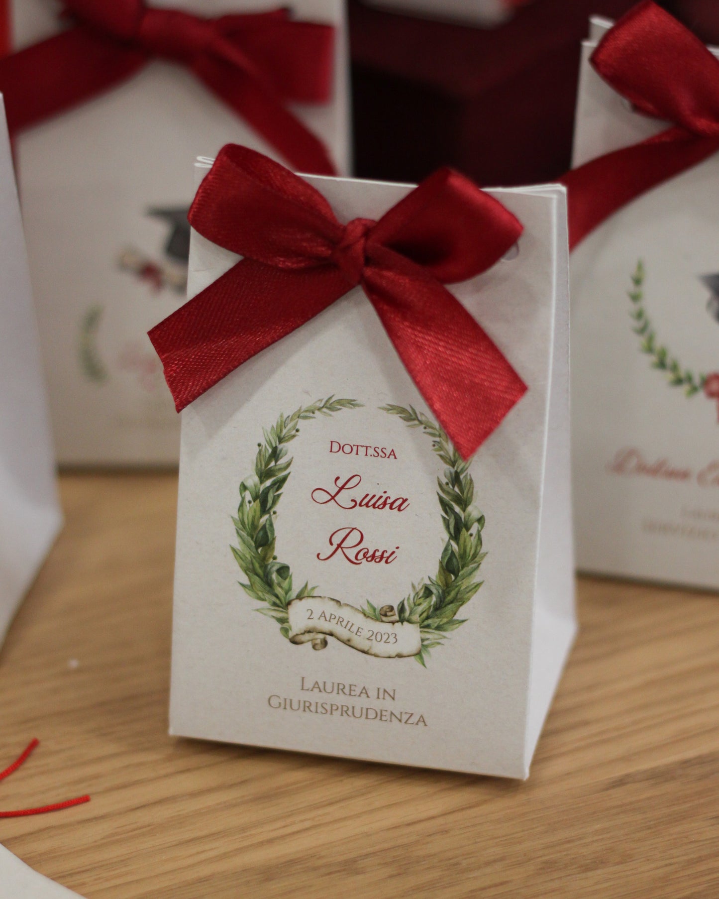 Scatolina Gift Laurea con Alloro Vintage