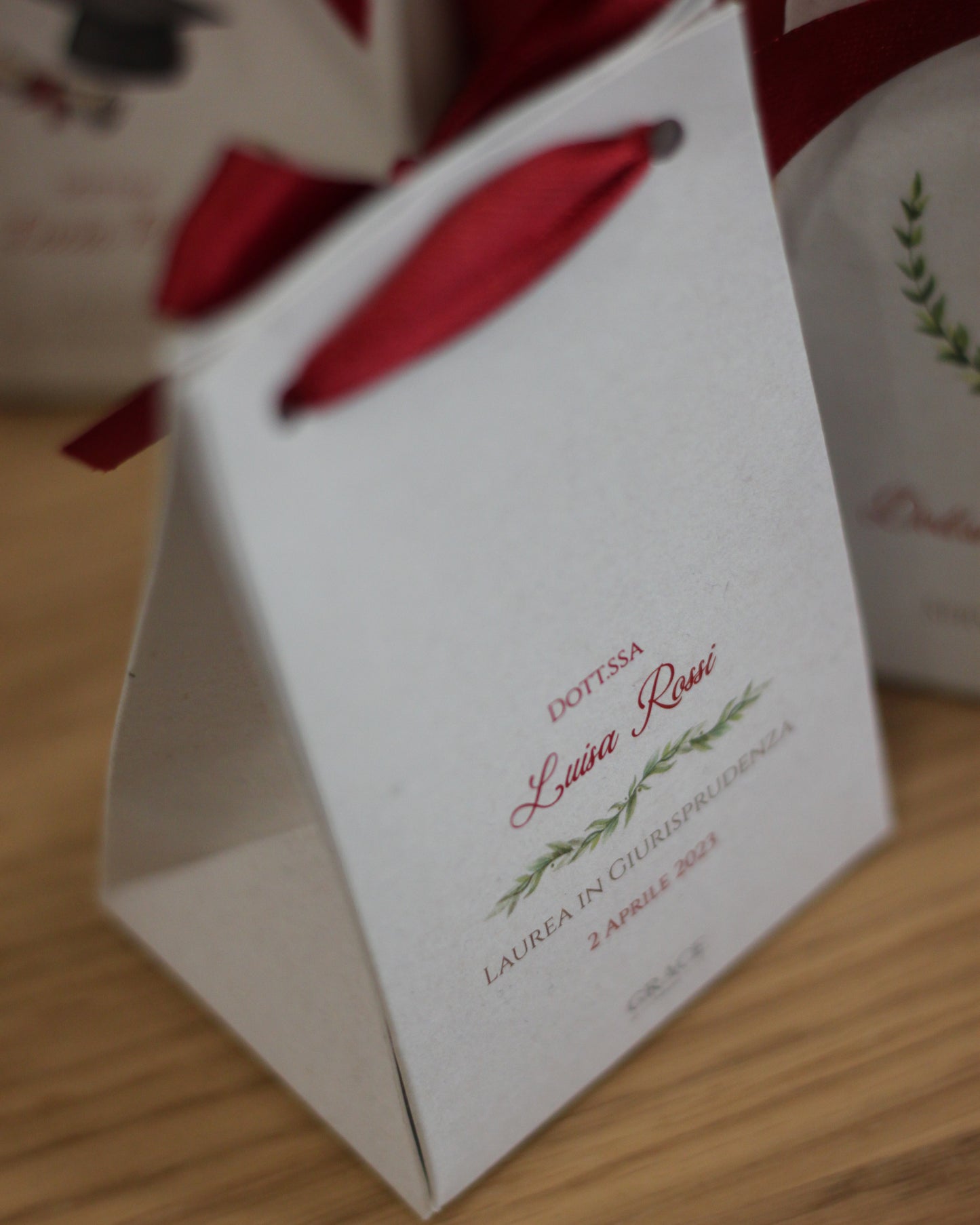 Scatolina Gift Laurea con Alloro Vintage