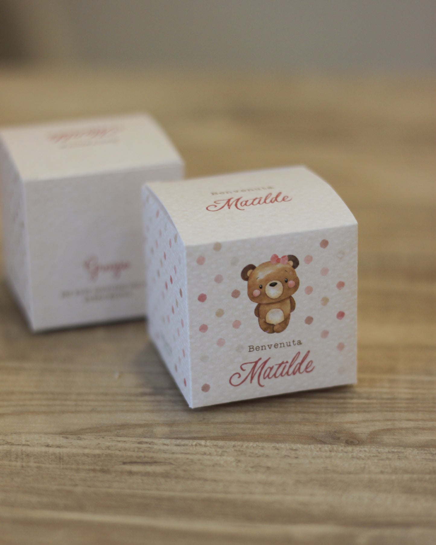 Scatolina Box Cube 5cm | Teddy Girl