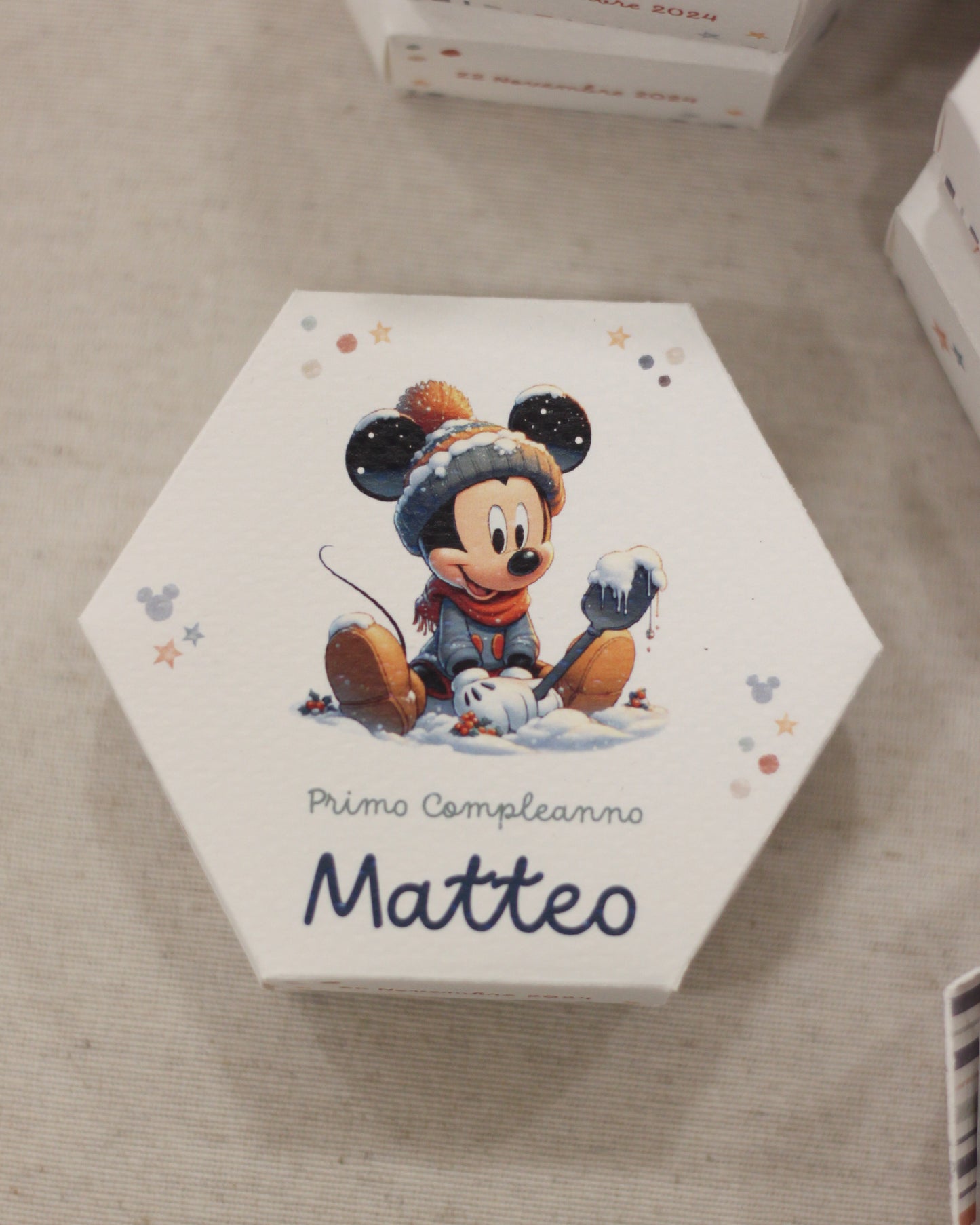 Scatoline Esagonali Topolino Inverno
