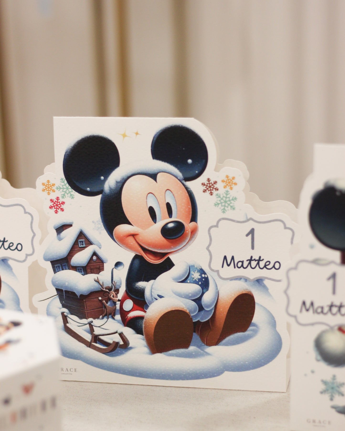 Centrotavola Sagomato Topolino Inverno