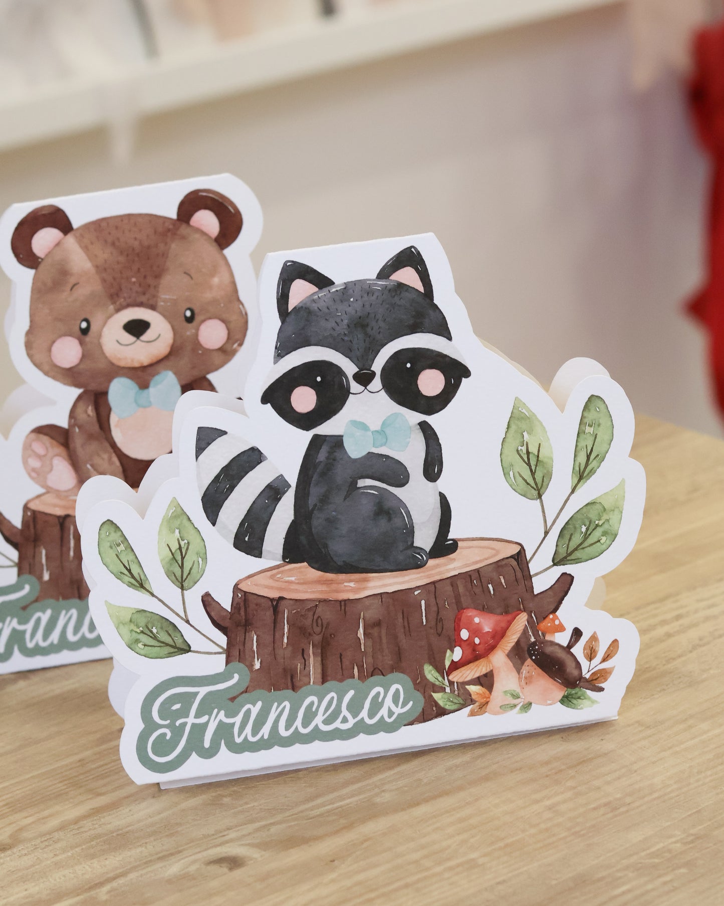 Centrotavola Sagomato tema "Animali del Bosco"