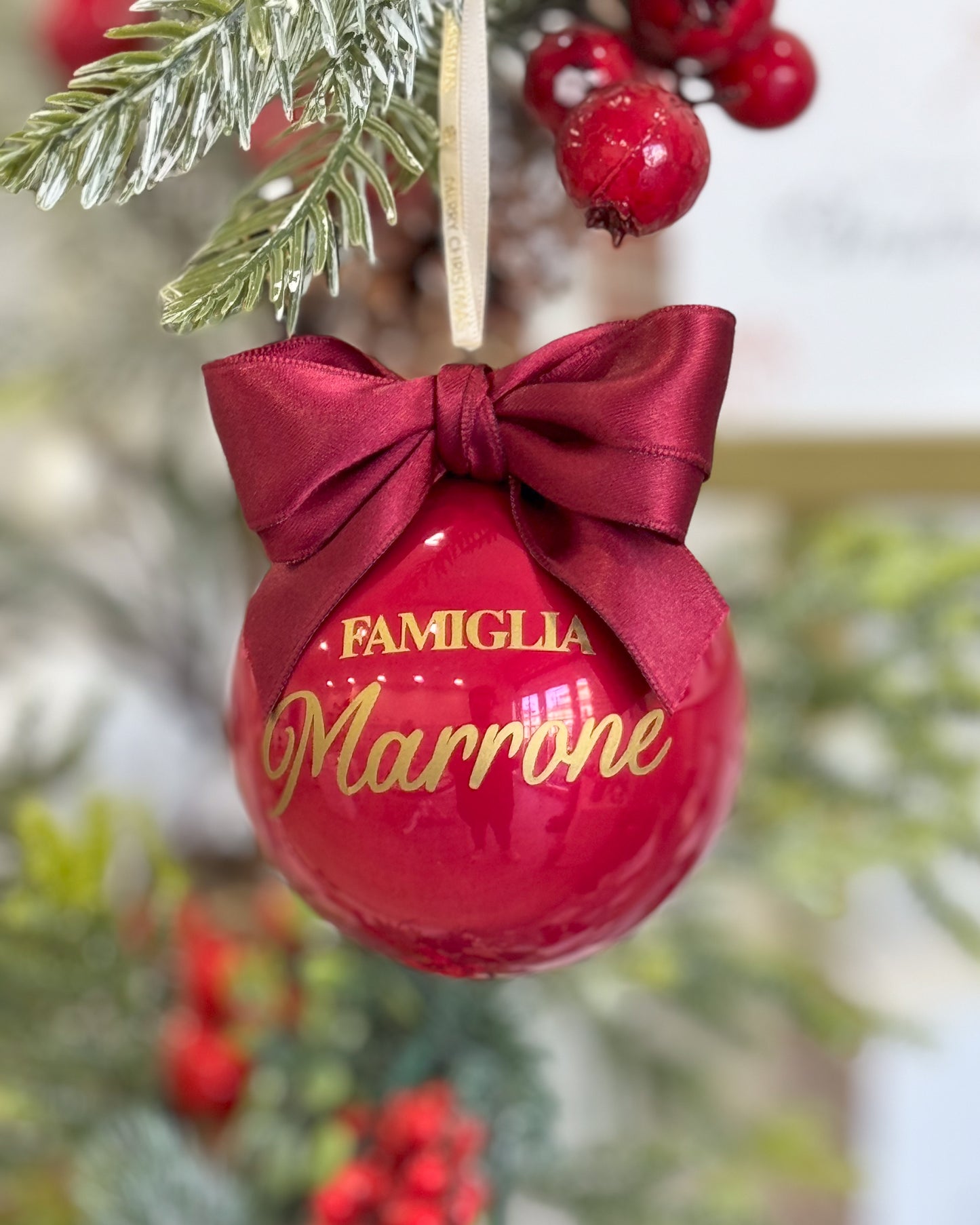 Pallina Christmas Joy - Rosso