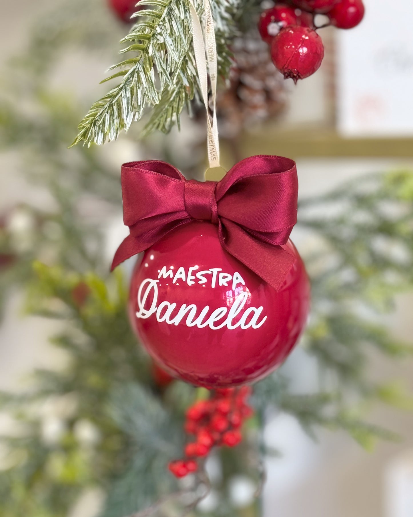 Pallina Christmas Joy - Rosso