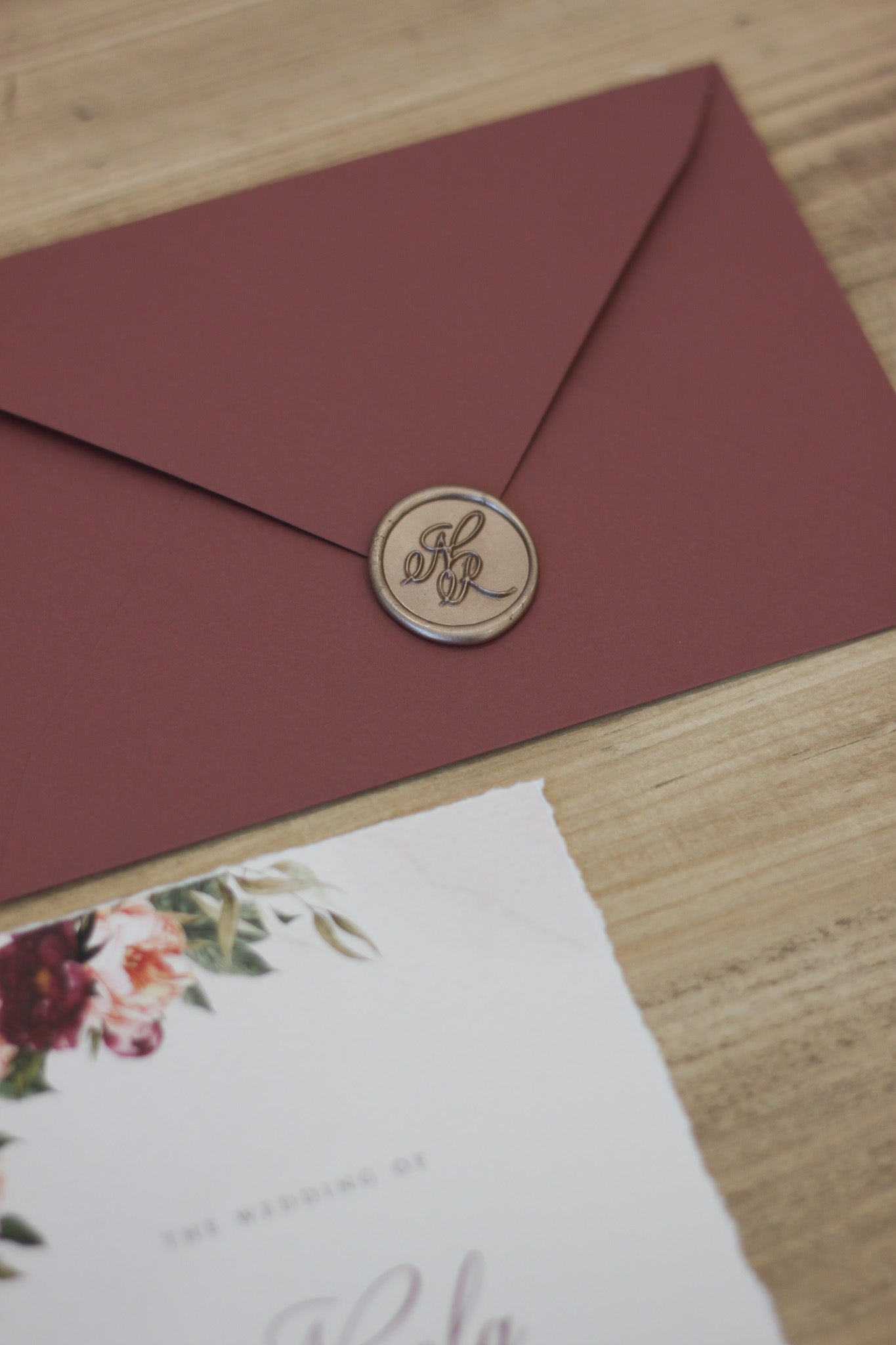 Mauve Love | Partecipazione con Busta