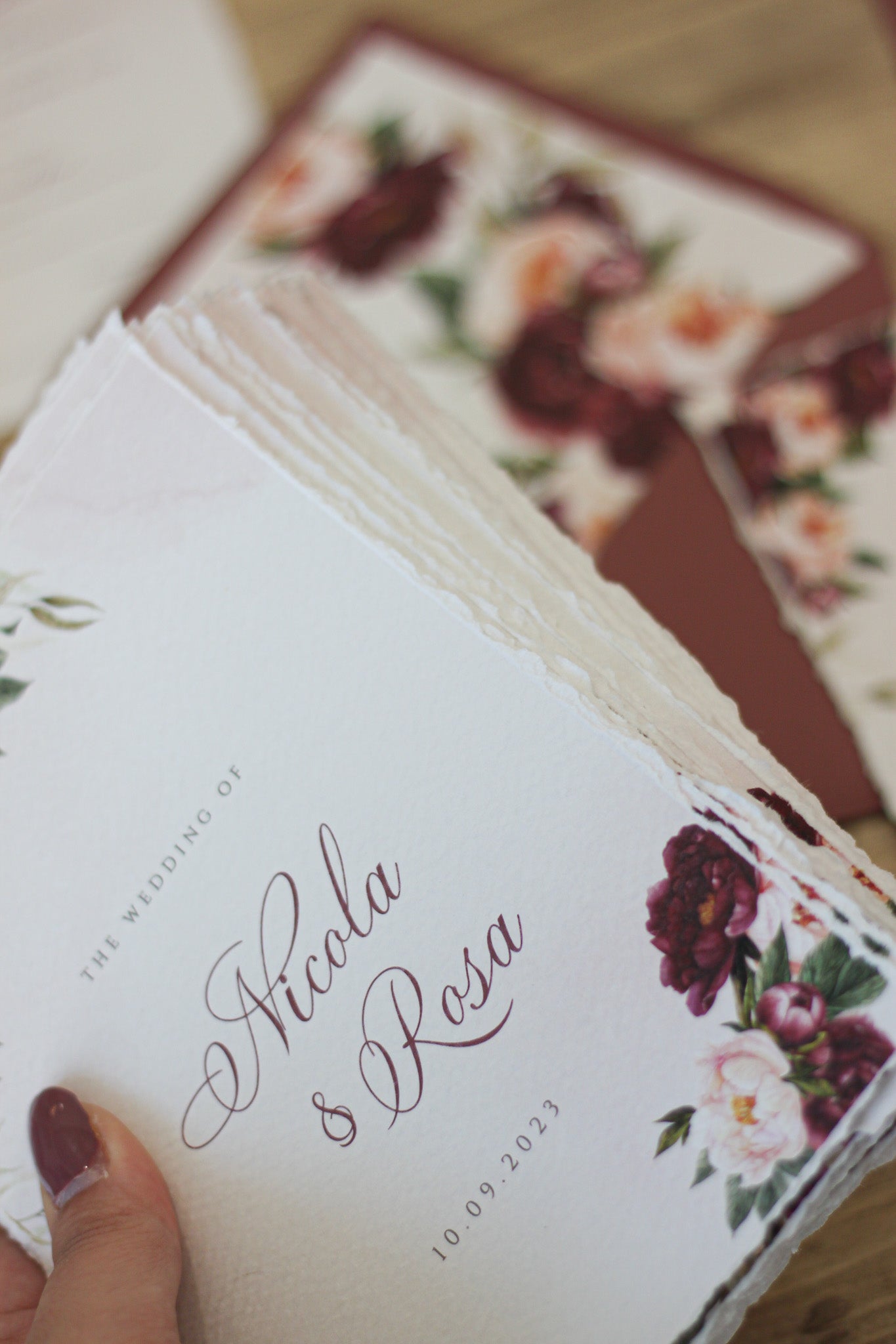 Mauve Love | Partecipazione con Busta