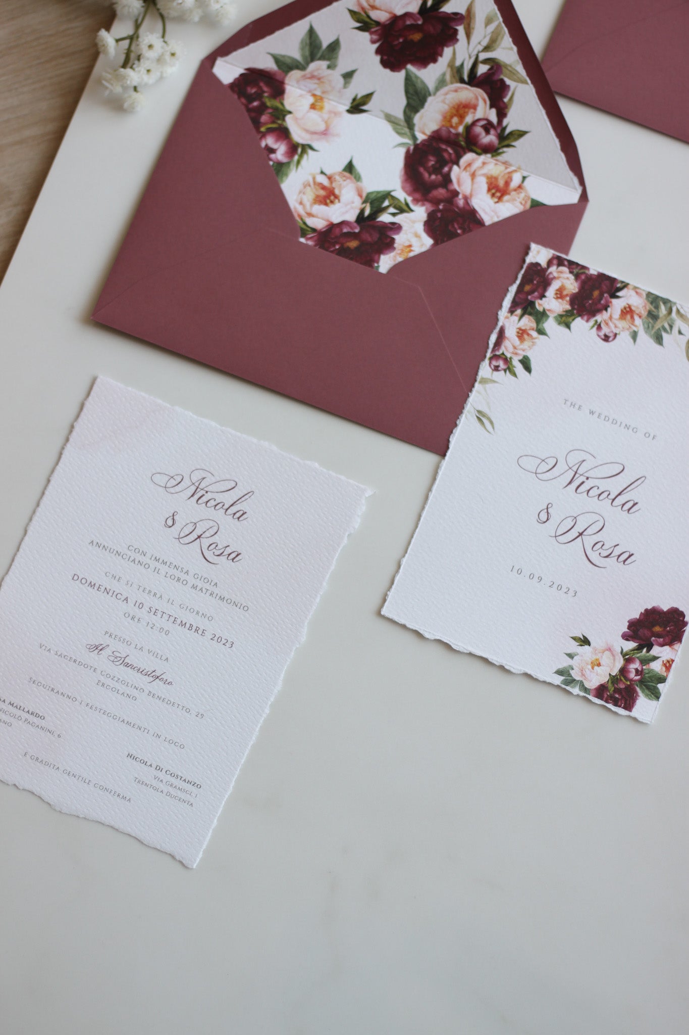 Mauve Love | Partecipazione con Busta
