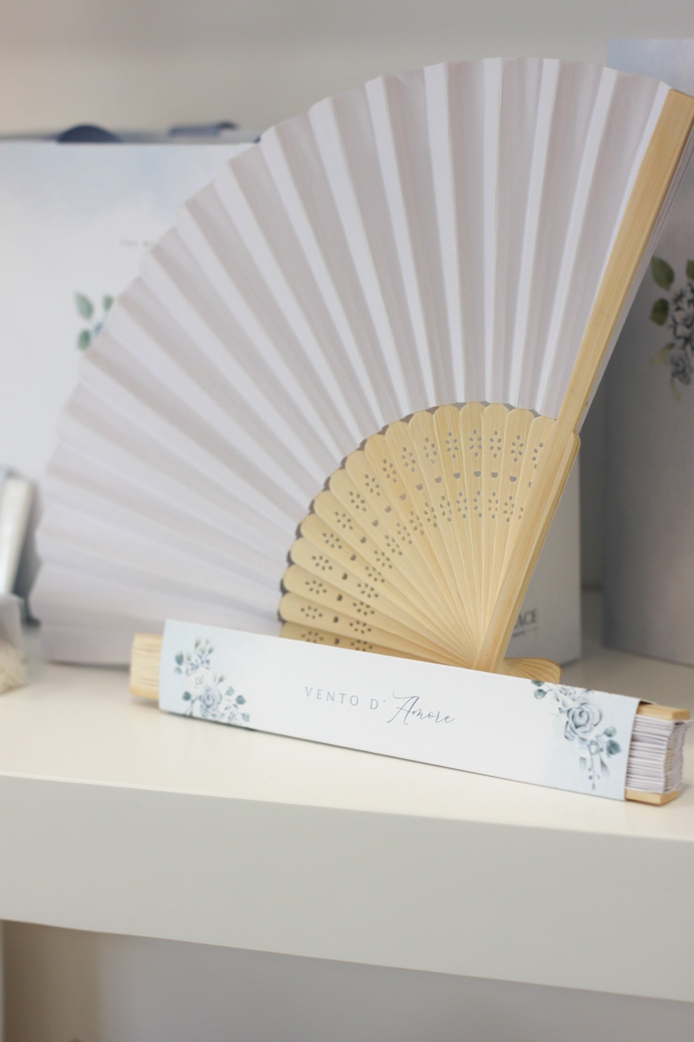 Ventagli Personalizzati - Light Blue Love