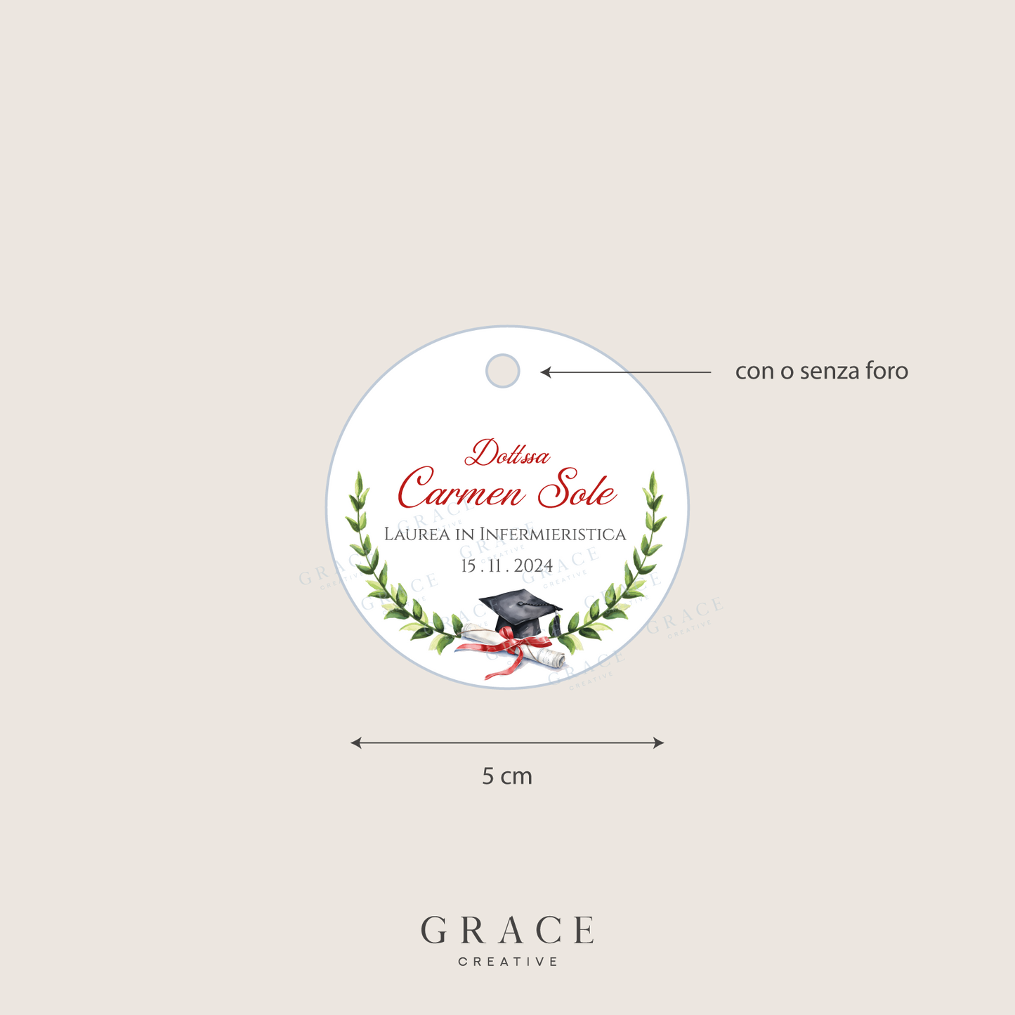 Tag Bomboniera Laurea