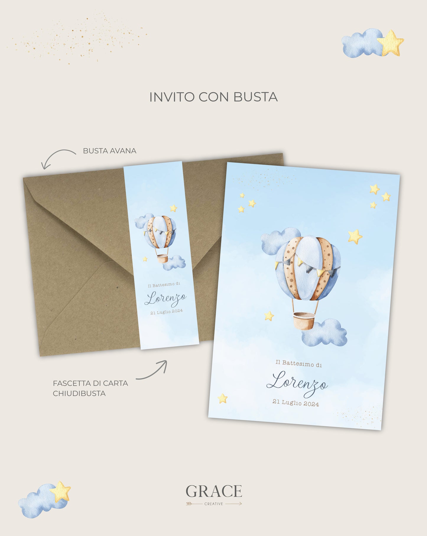 Invito Mongolfiera