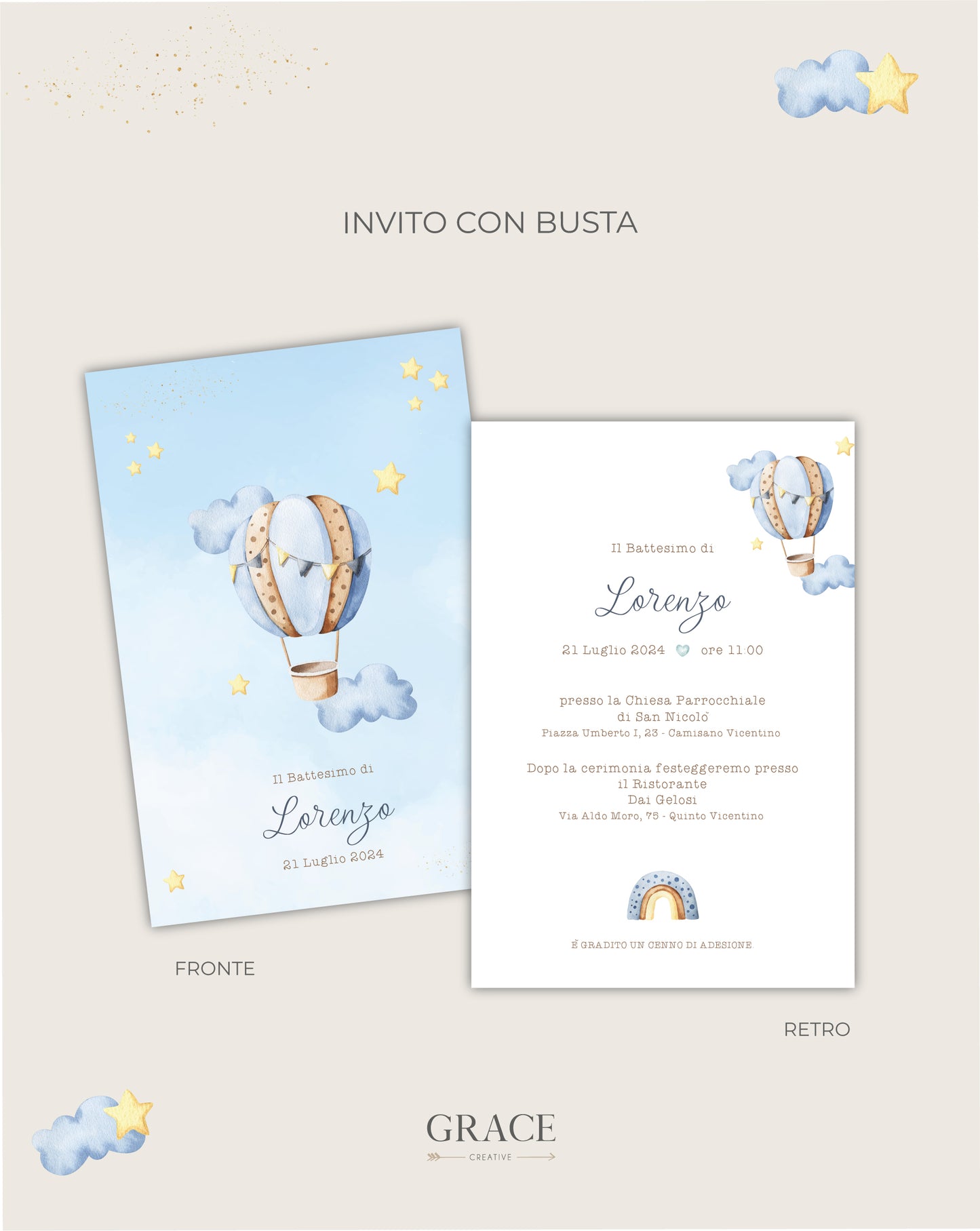 Invito Mongolfiera