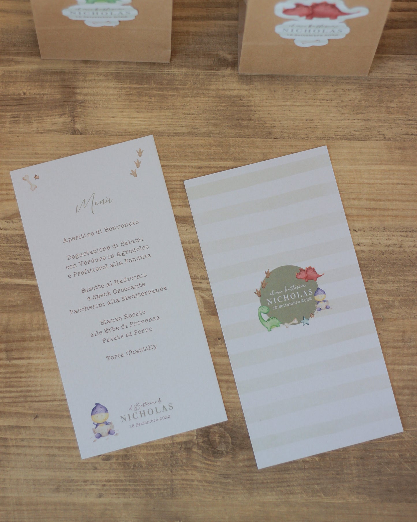 Menu al Piatto Dinosaur