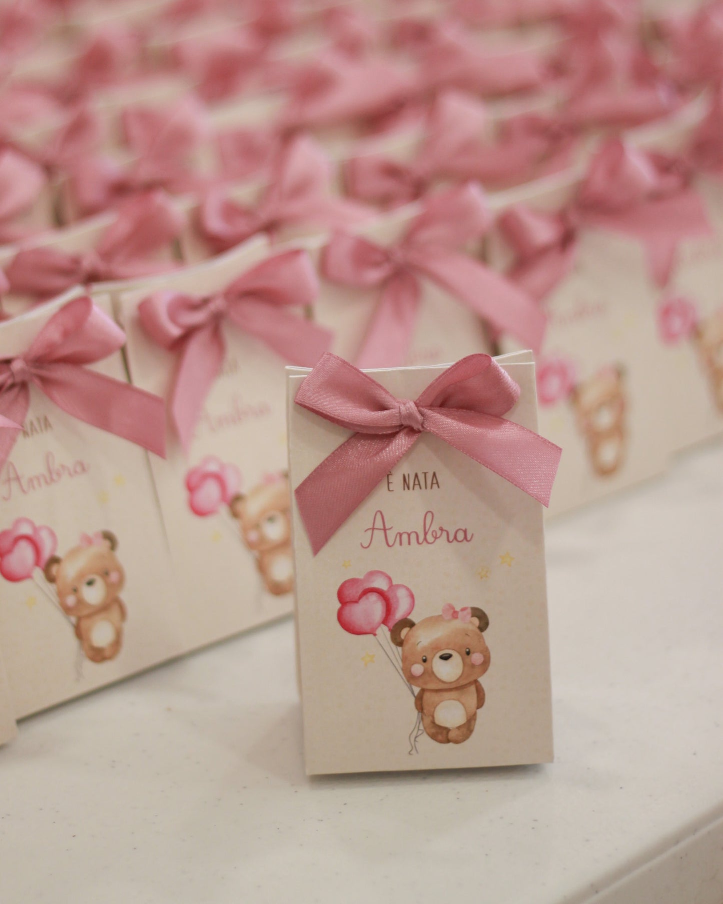 Scatolina Gift Teddy Girl con Palloncini