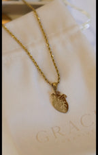 Collana Cuore Anatomico con Incisione