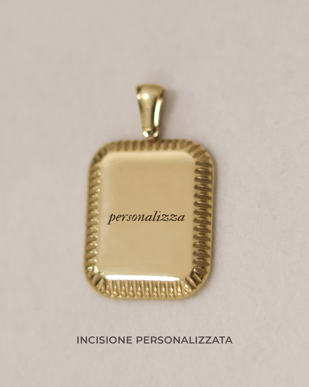 Ciondolo Rettangolare Perlage
