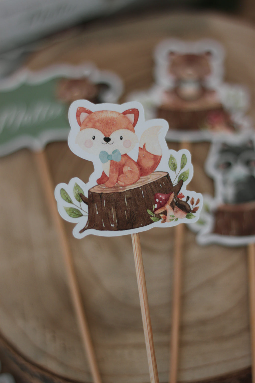 Food Topper Animali del Bosco