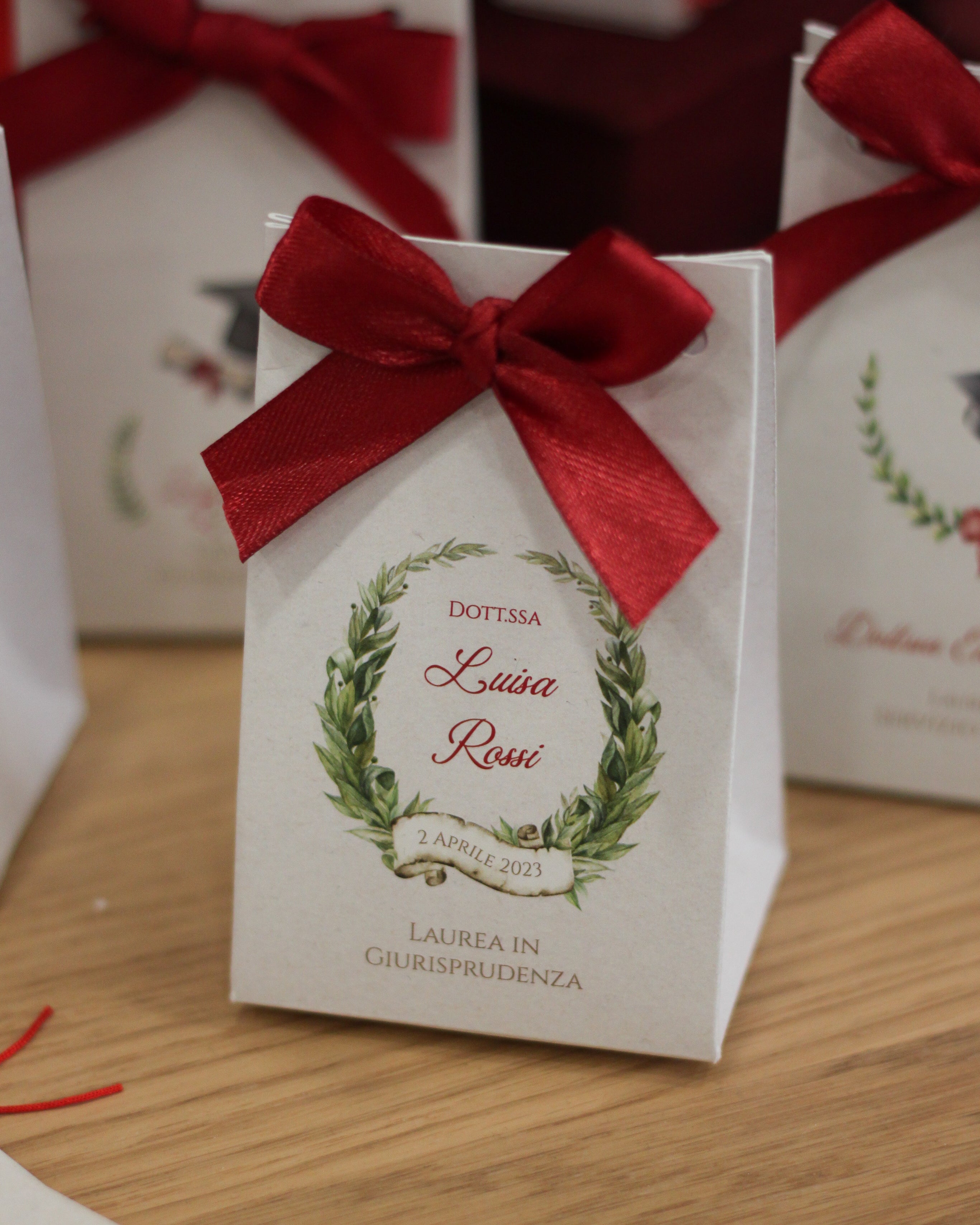 Scatolina Gift Laurea con Alloro Vintage