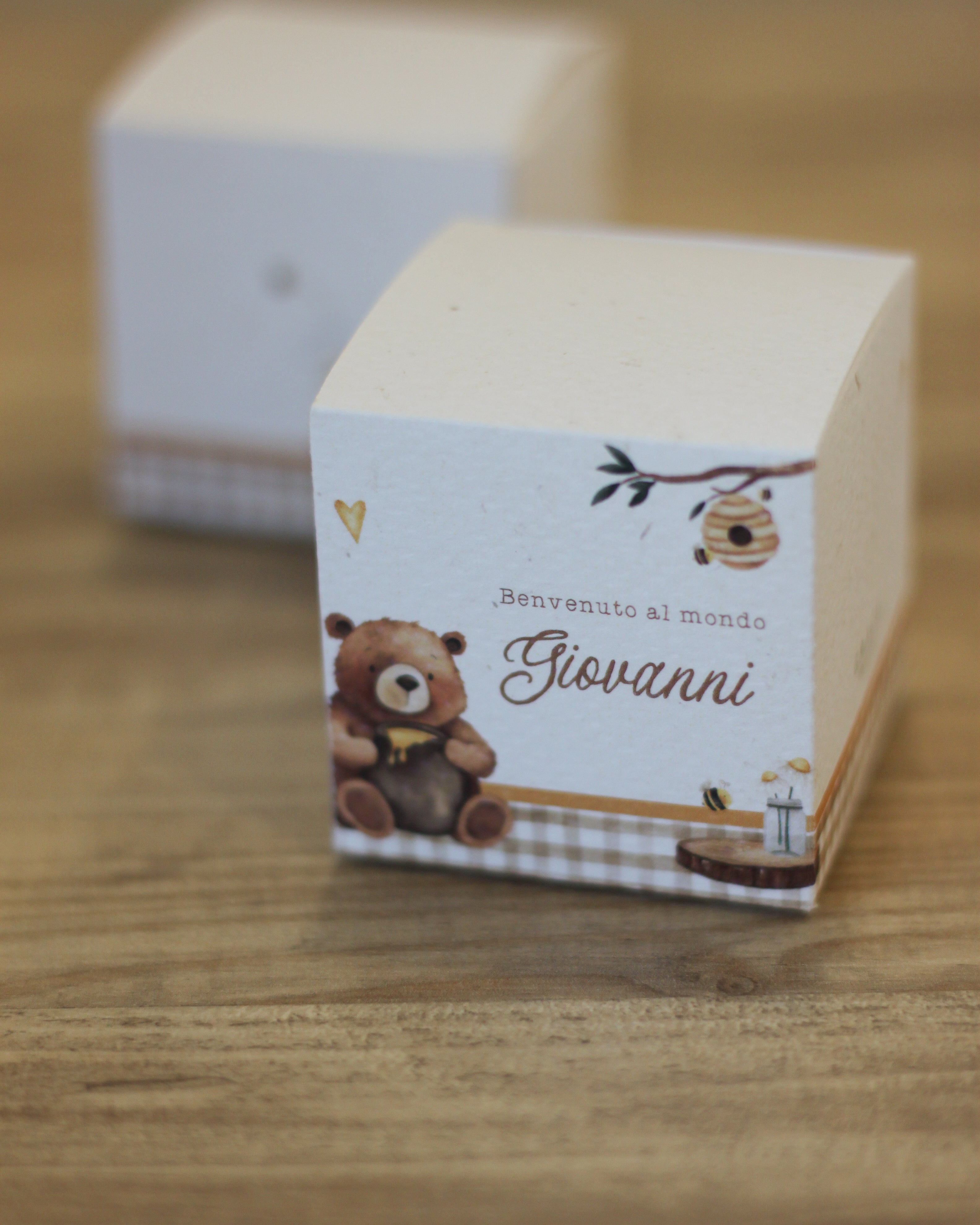 Scatolina Box  Cube 5cm | Orso Goloso