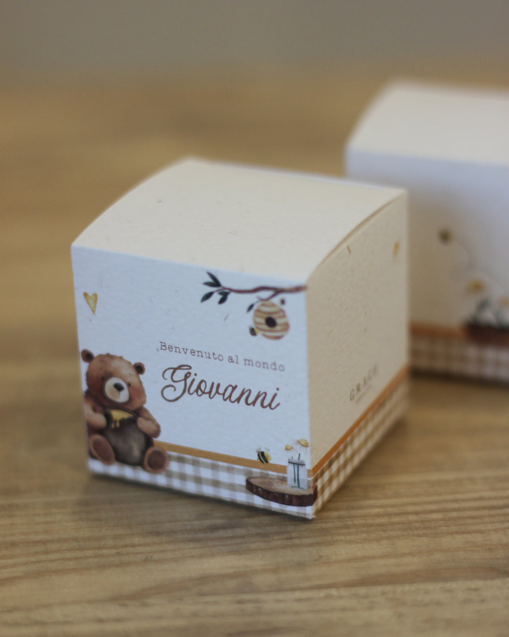 Scatolina Box  Cube 5cm | Orso Goloso