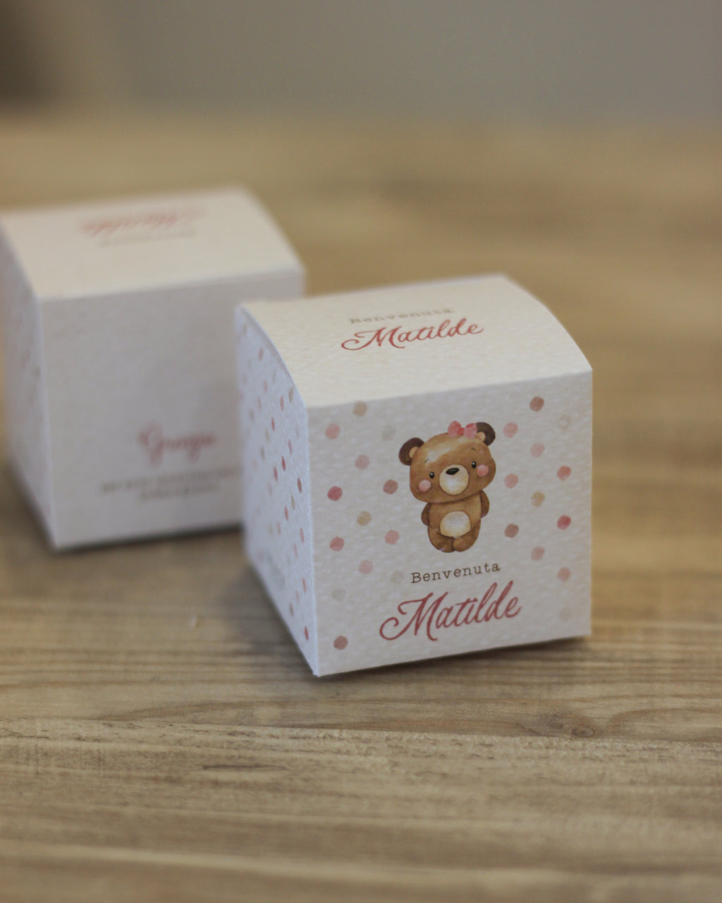 Scatolina Box  Cube 5cm | Teddy Girl