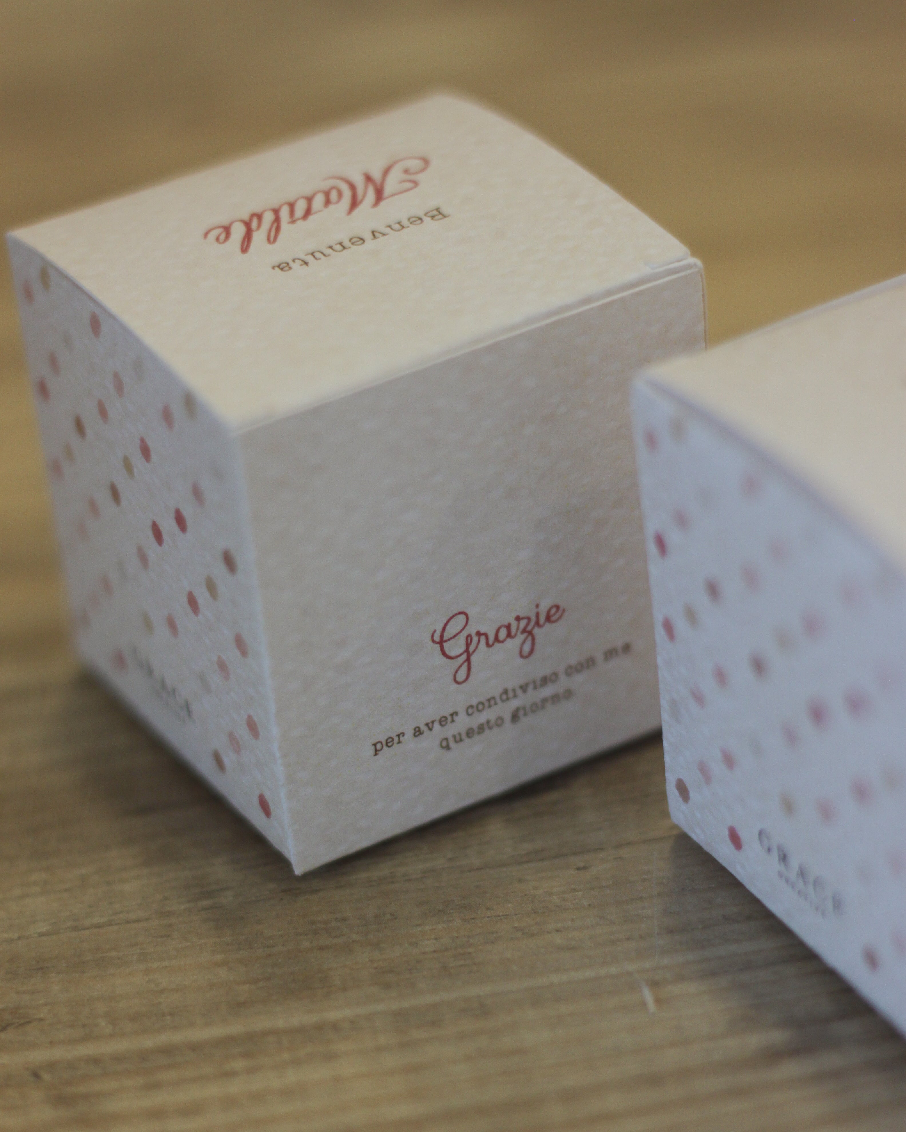 Scatolina Box  Cube 5cm | Teddy Girl