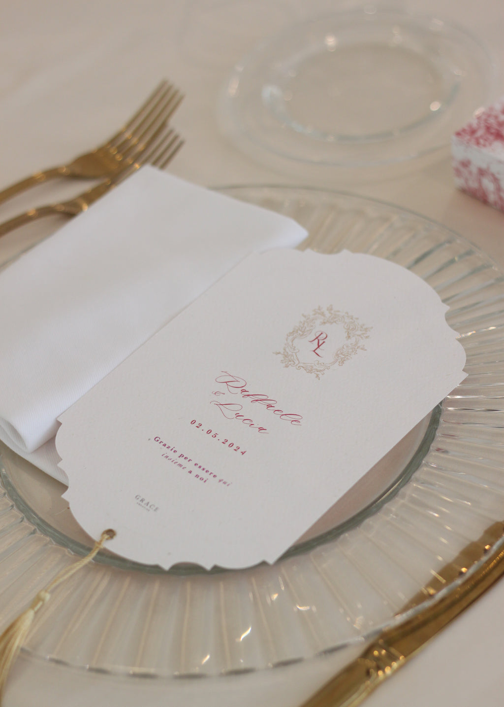 Menù Sagomato Victoria - Toile de Jouy