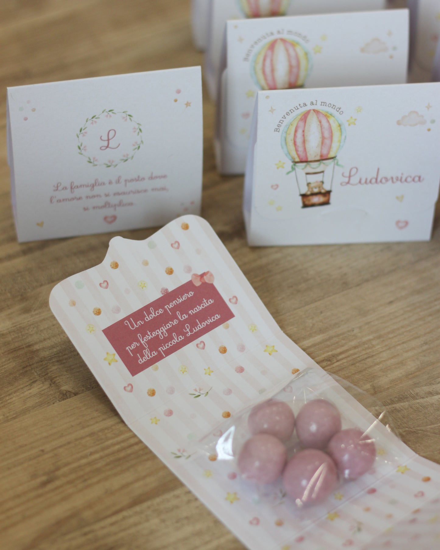 Pochette Portaconfetti | Sogna in Grande con mongolfiera