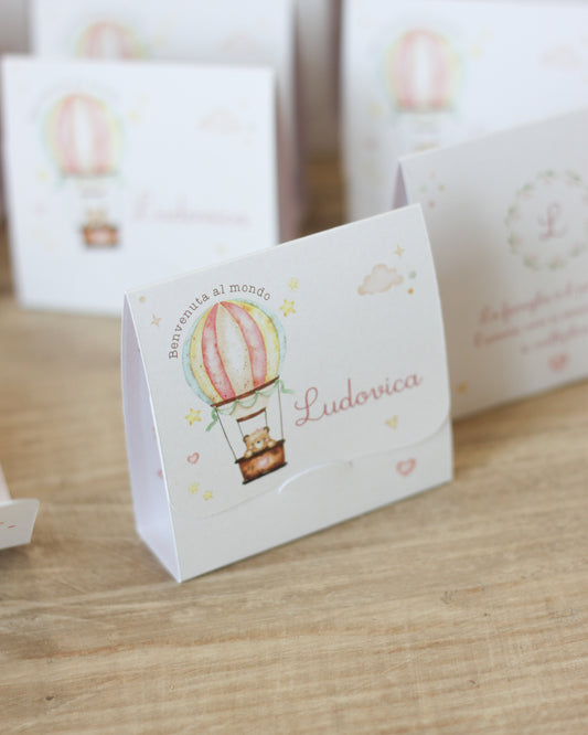 Pochette Portaconfetti | Sogna in Grande con mongolfiera