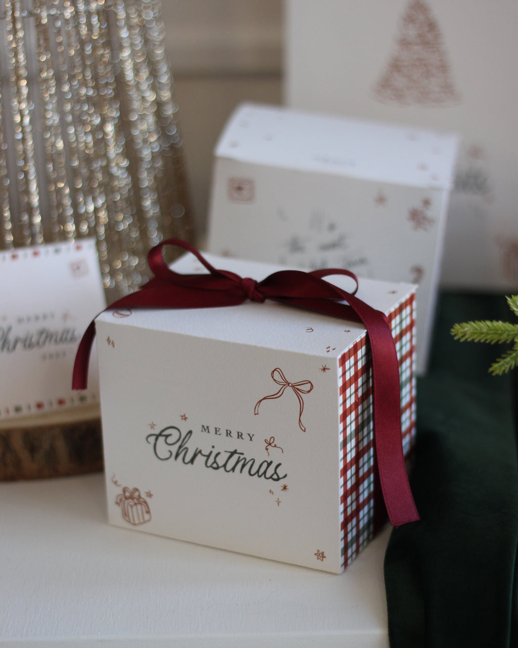 Pallina Christmas Joy - Rosa Antico