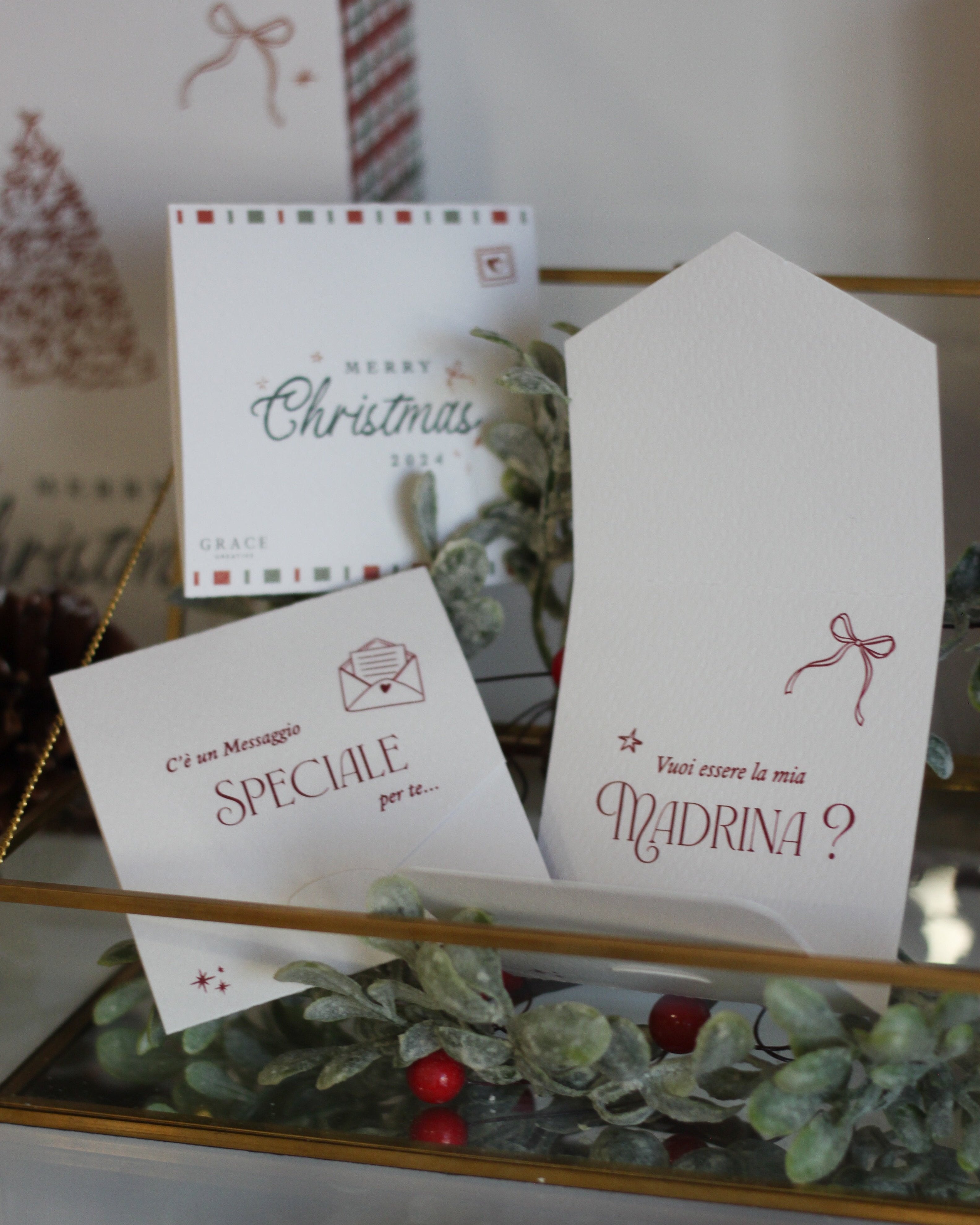 Pallina Christmas Joy - Celeste Polvere