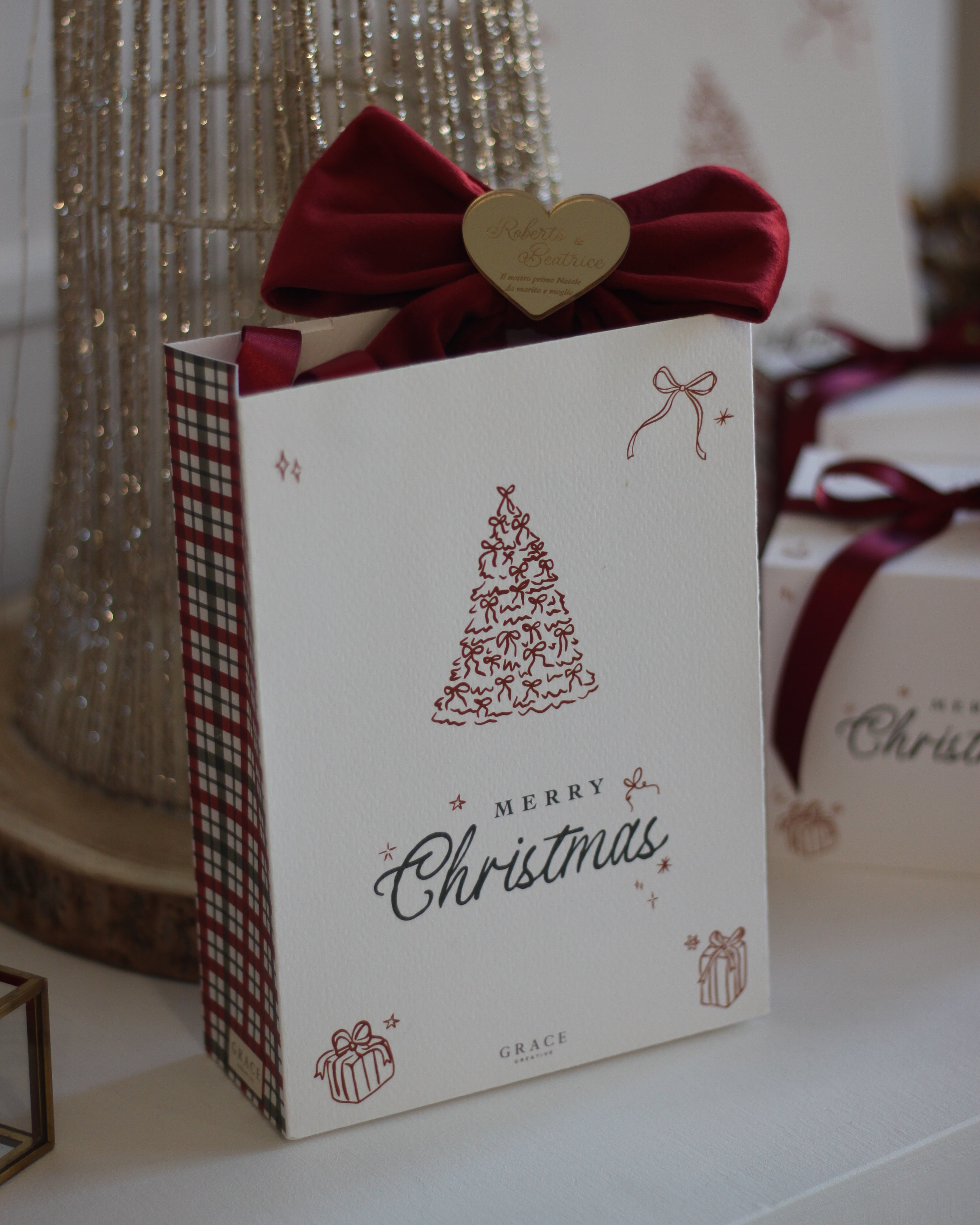 Fiocco Christmas Joy - Rosso Bordeaux