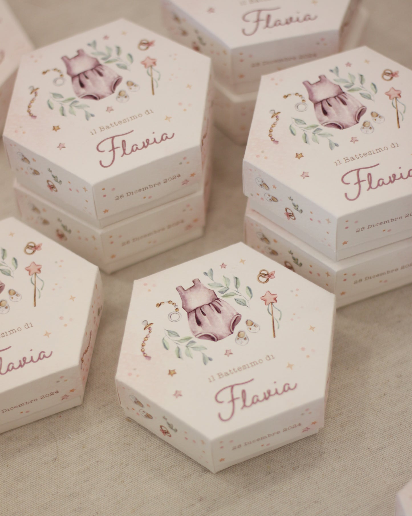 Scatoline Degustazione Esagonali | Abitino Boho Chic