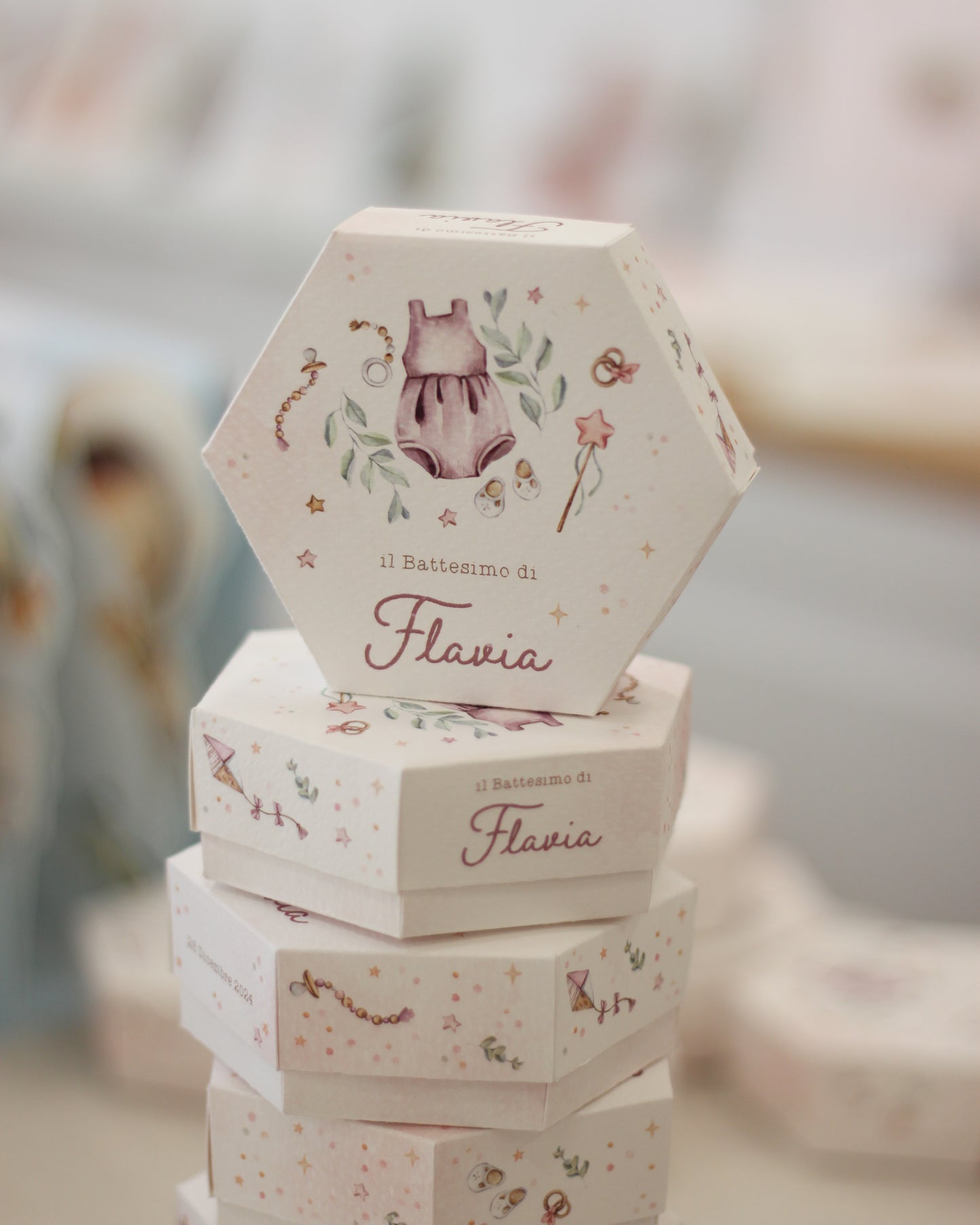 Scatoline Degustazione Esagonali | Abitino Boho Chic