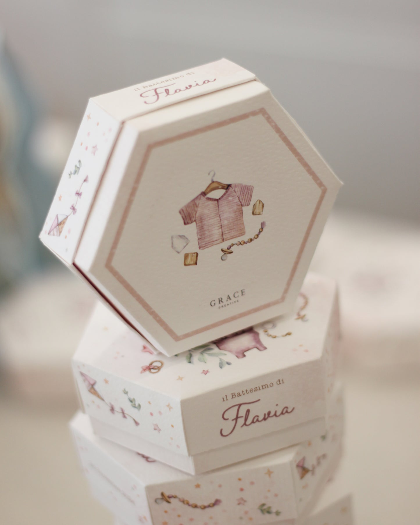 Scatoline Degustazione Esagonali | Abitino Boho Chic