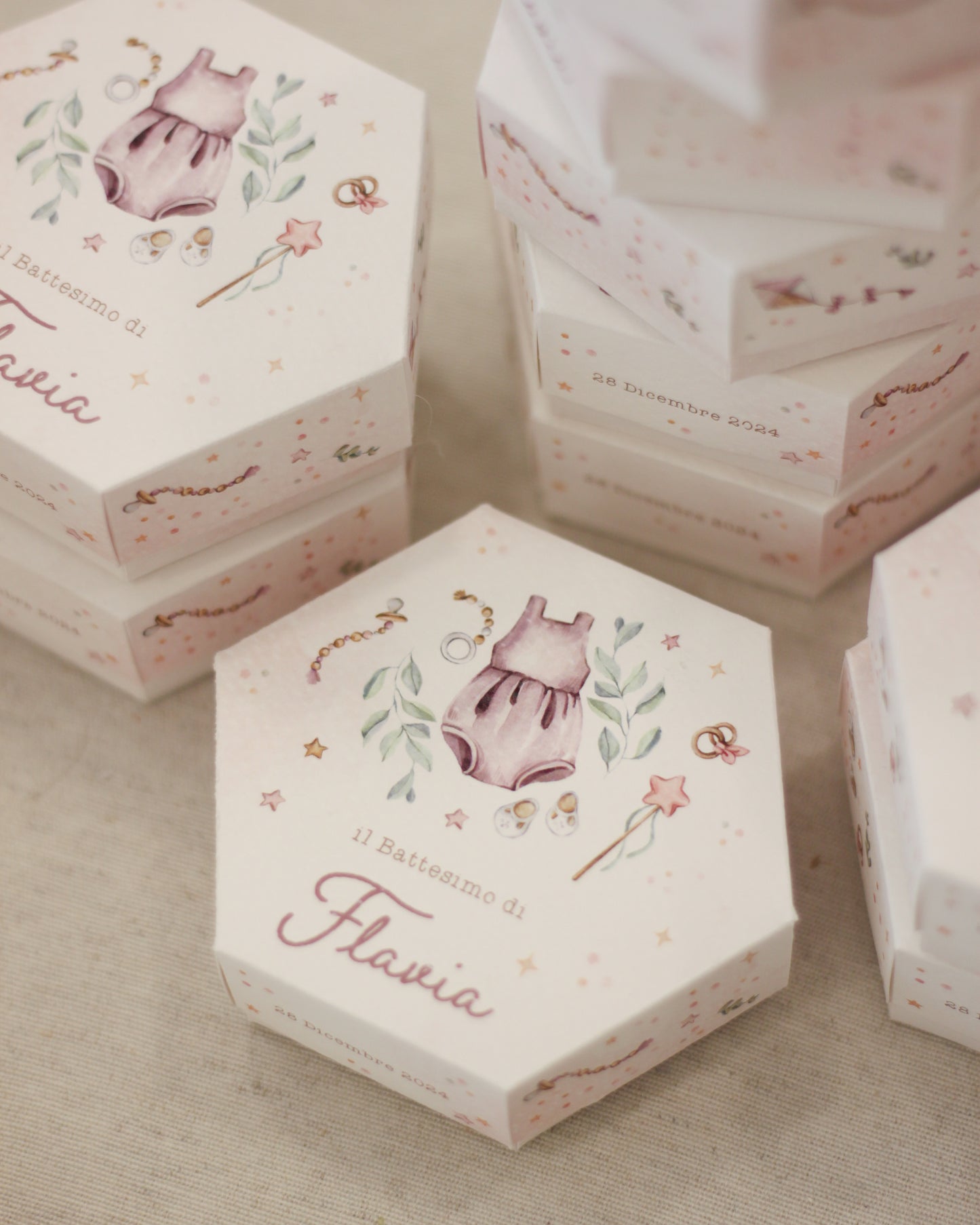 Scatoline Degustazione Esagonali | Abitino Boho Chic