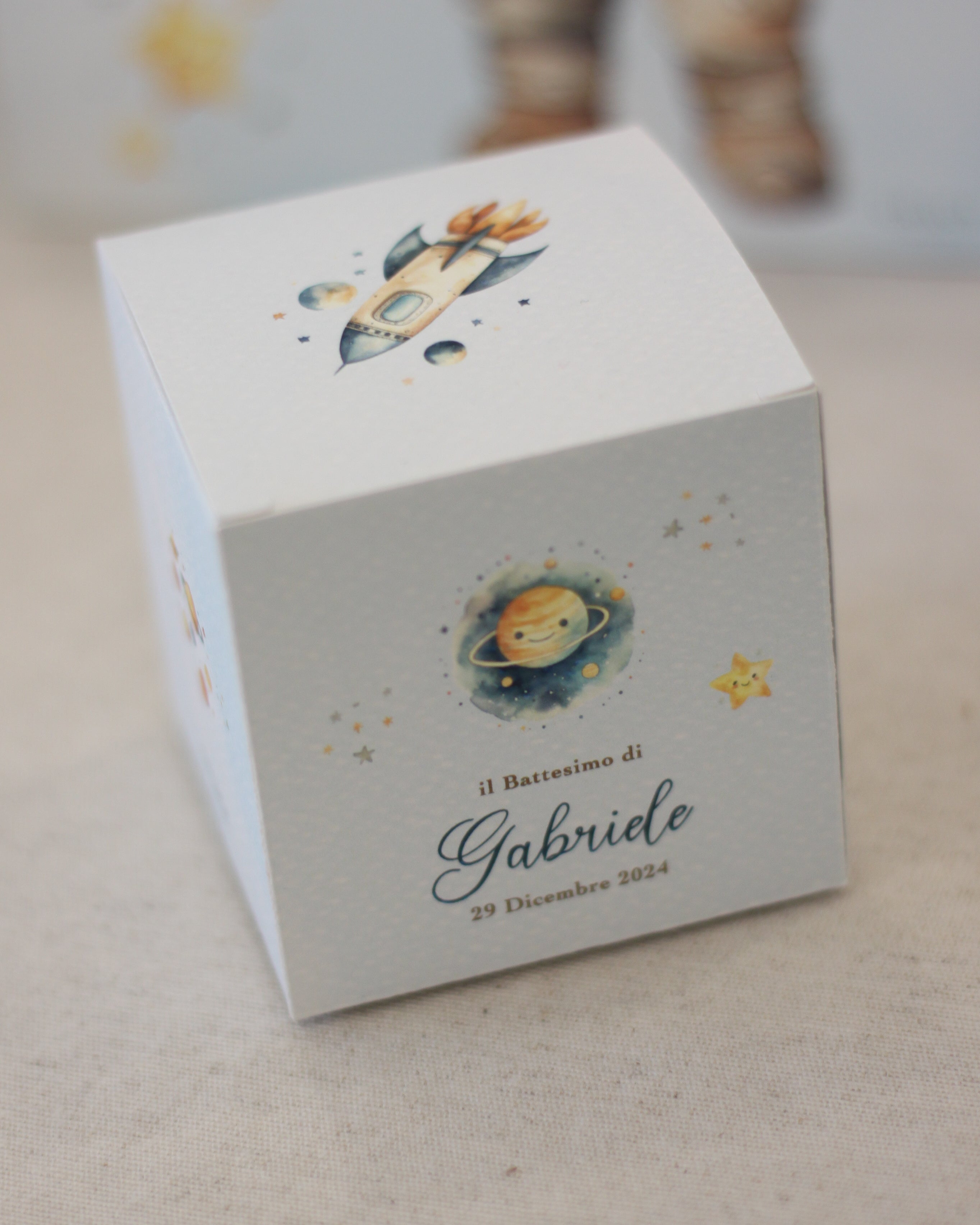 Scatolina Box Cube 5cm | Astronauta