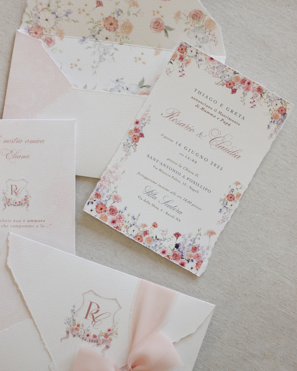 Floralia Parisienne - Partecipazione con Busta Artigianale taglio vivo