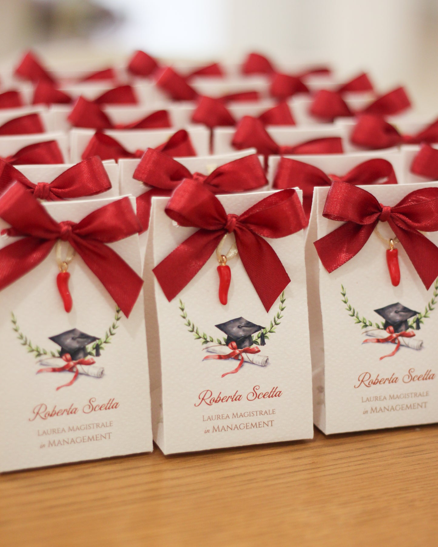 Scatolina Gift Laurea con Alloro, Tocco e Pergamena