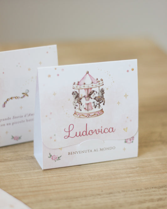 Pochette Portaconfetti Carosello dei Sogni