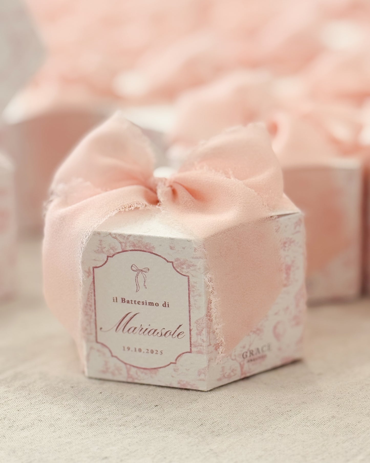 Box Esagonali | Toile de jouy Baby