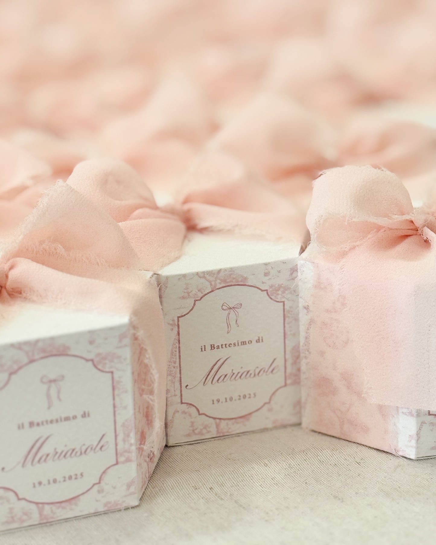 Box Esagonali | Toile de jouy Baby