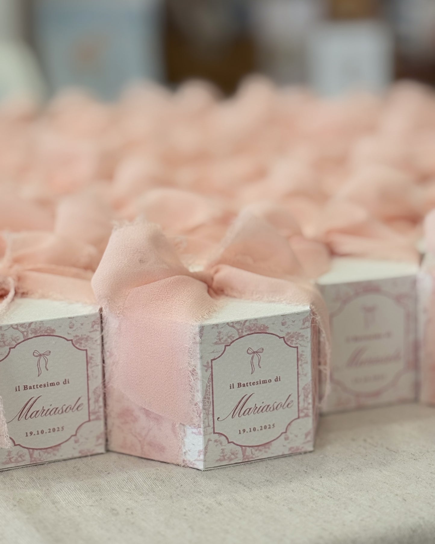 Box Esagonali | Toile de jouy Baby