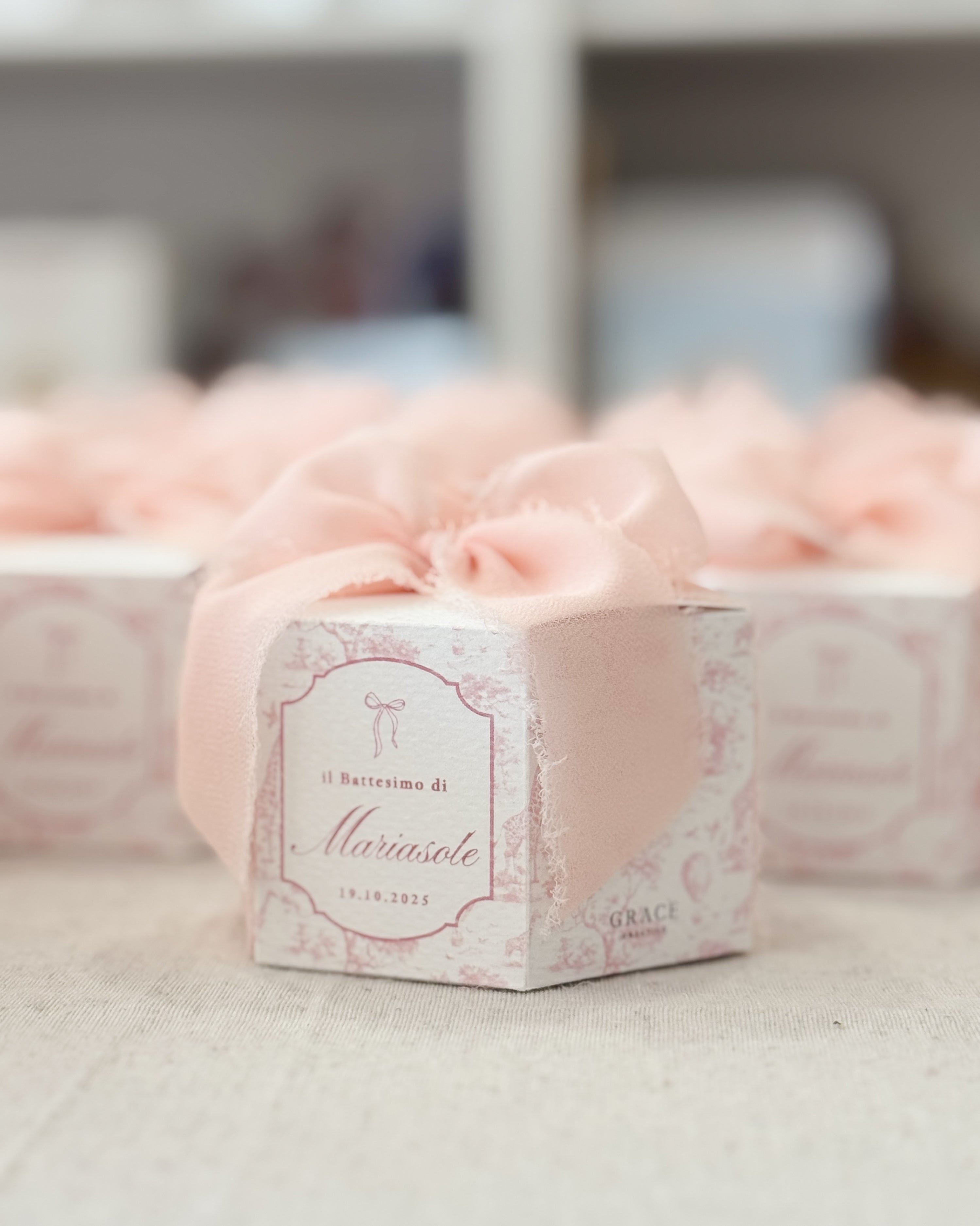 Box Esagonali | Toile de jouy Baby