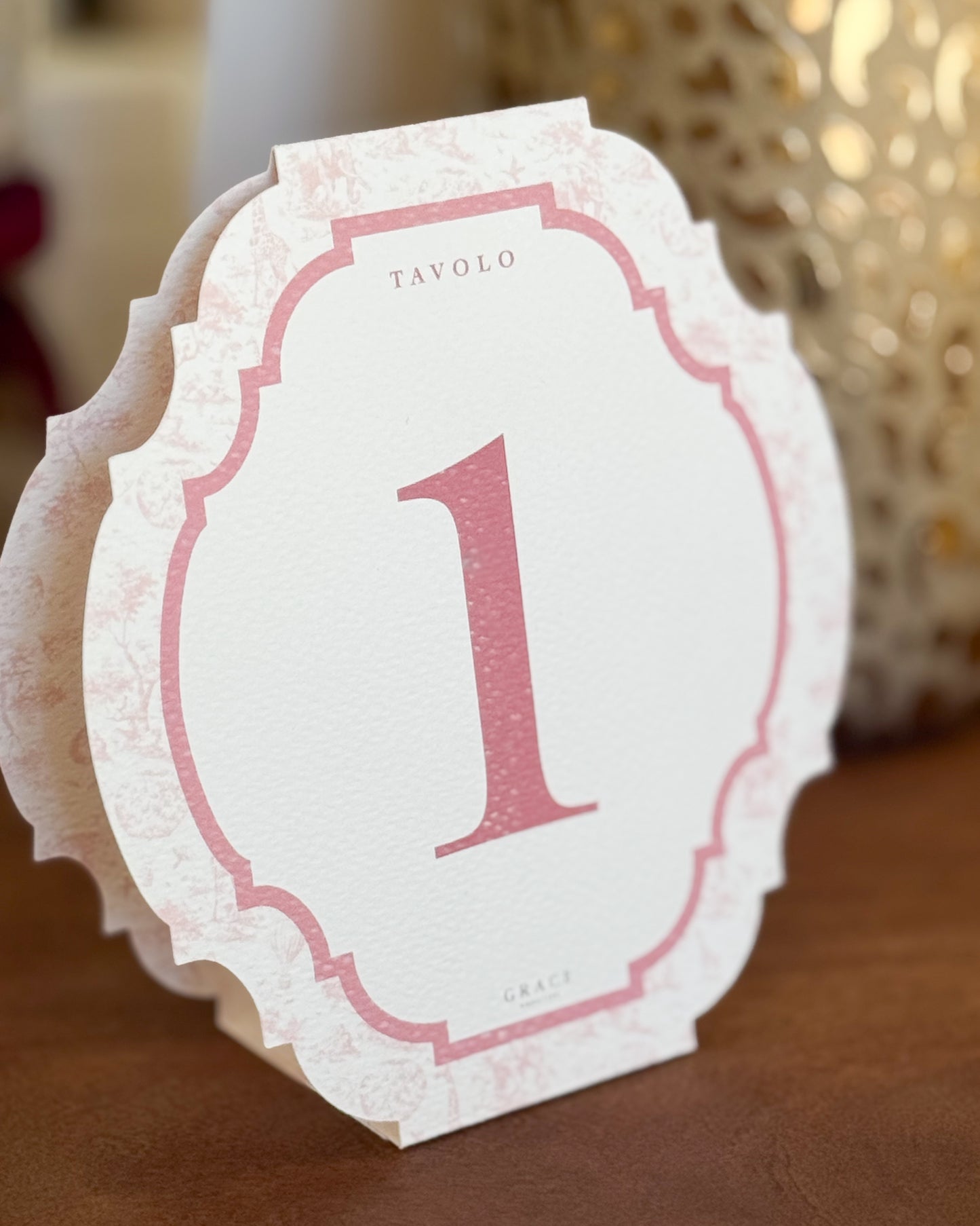 Segnatavolo | Toile de jouy Baby